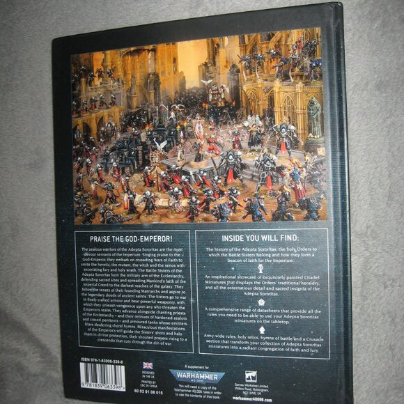 Warhammer Hardcover Book 40,000 40K Codex: Adepta Sororitas 2409A7 - Picture 2 of 11
